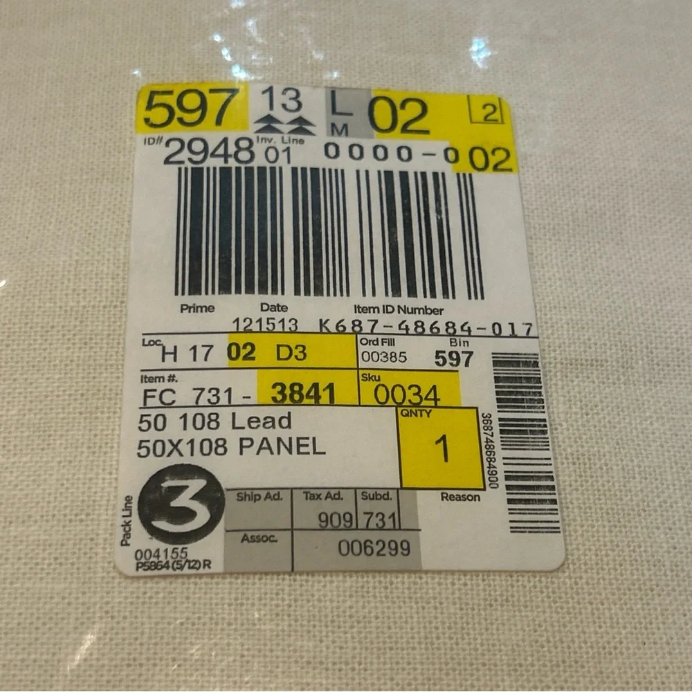 2013 MARTHA WINDOW LAUREL BASKETWEAVE GROMMET PANEL 50X108